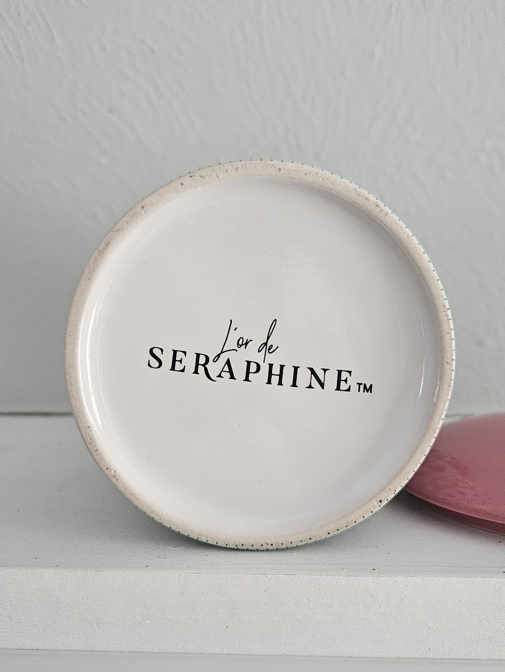 L'or de Seraphine La Roseraie Ceramic Candle Jar With Lid- No Candle - Picture 5 of 6